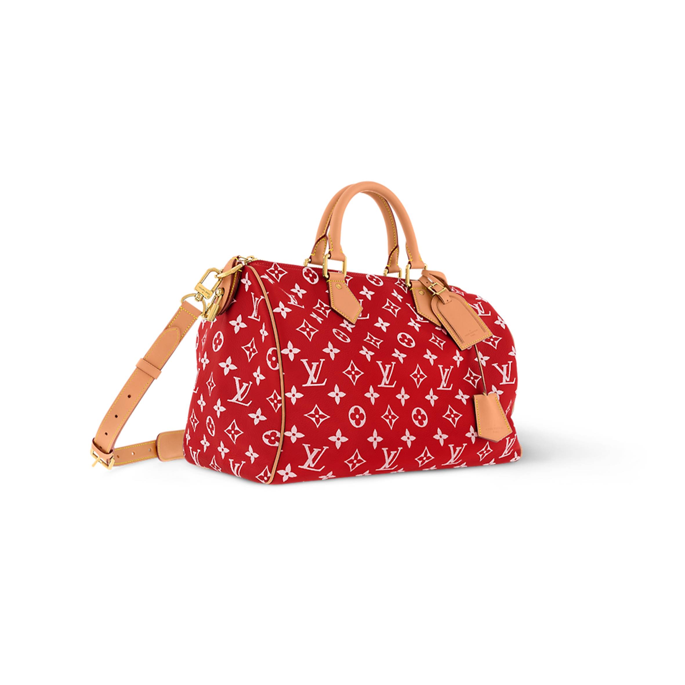 LV MASTER Speedy P9 Bandoulière 40 Red M24420 (40*26*23cm)