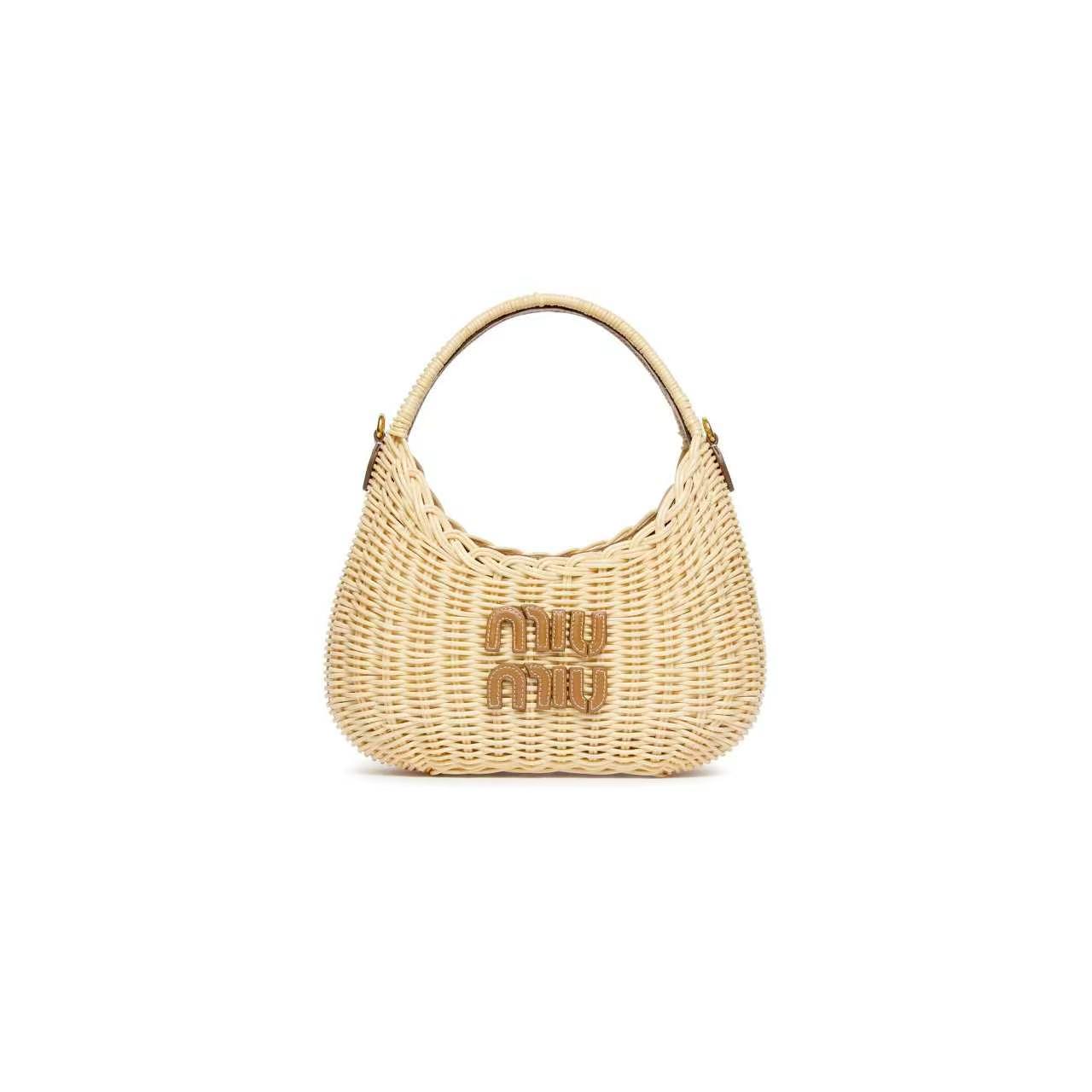Miu Miu Wander wicker mini 5BC125 (20cm*17cm* 6cm)