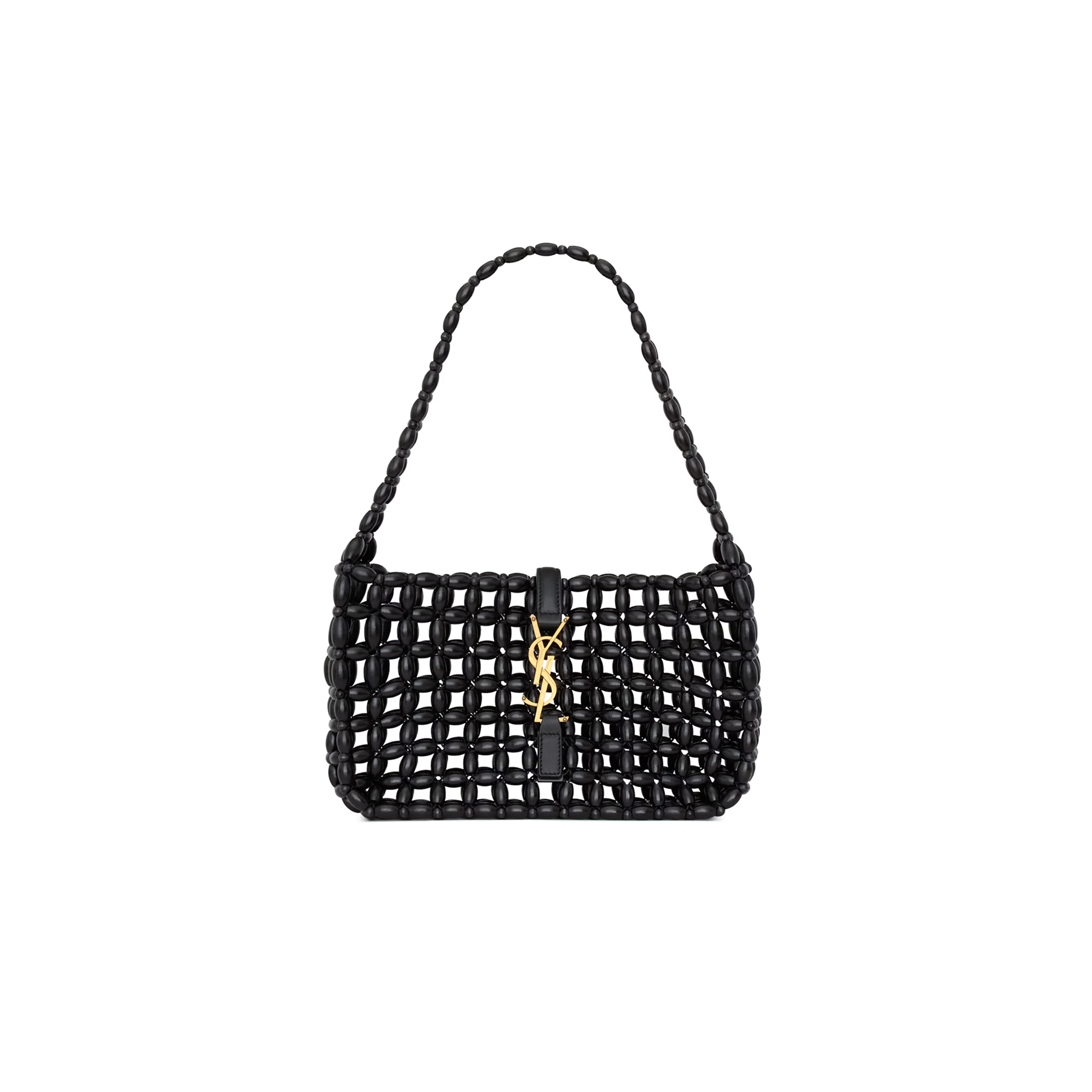 SAINT LAURENT Le 5 À 7 en perles de bois