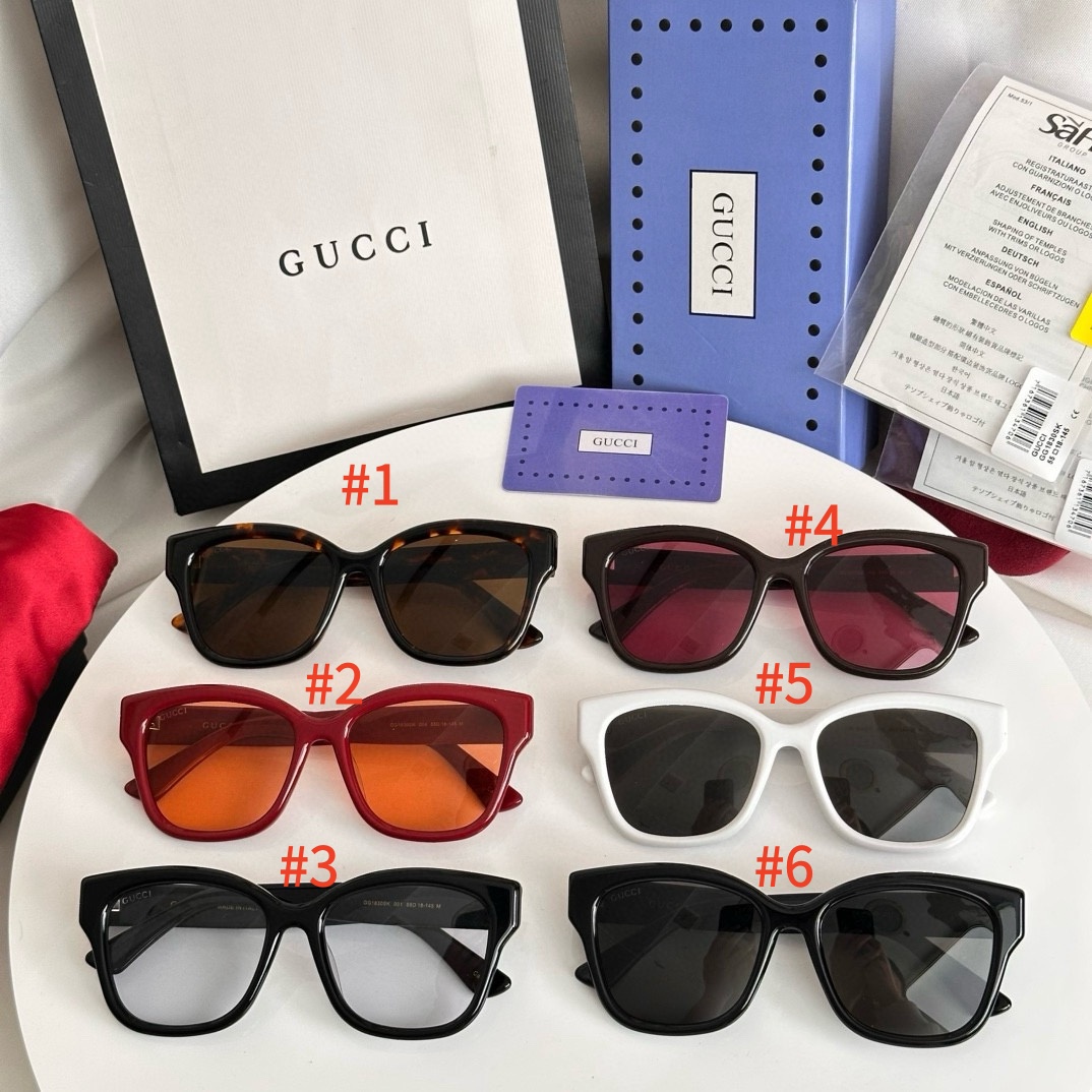 GUCCI GG1830SK55-18-145 Square Cat Eye Sunglasses