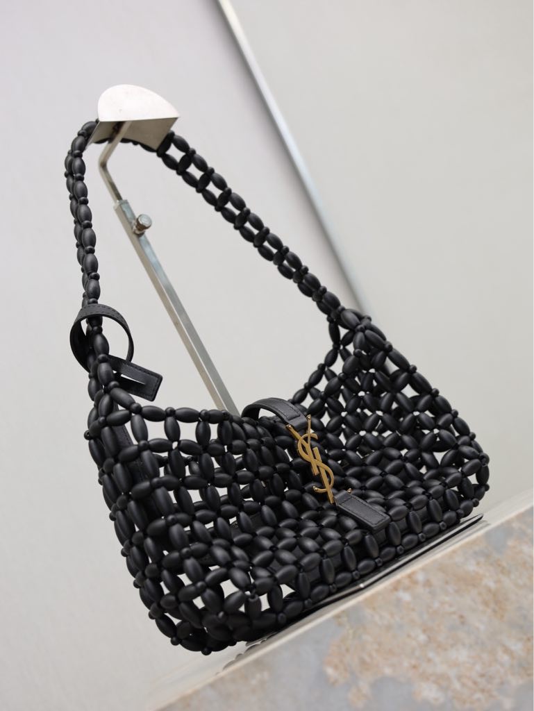 SAINT LAURENT Le 5 À 7 en perles de bois - Image 8