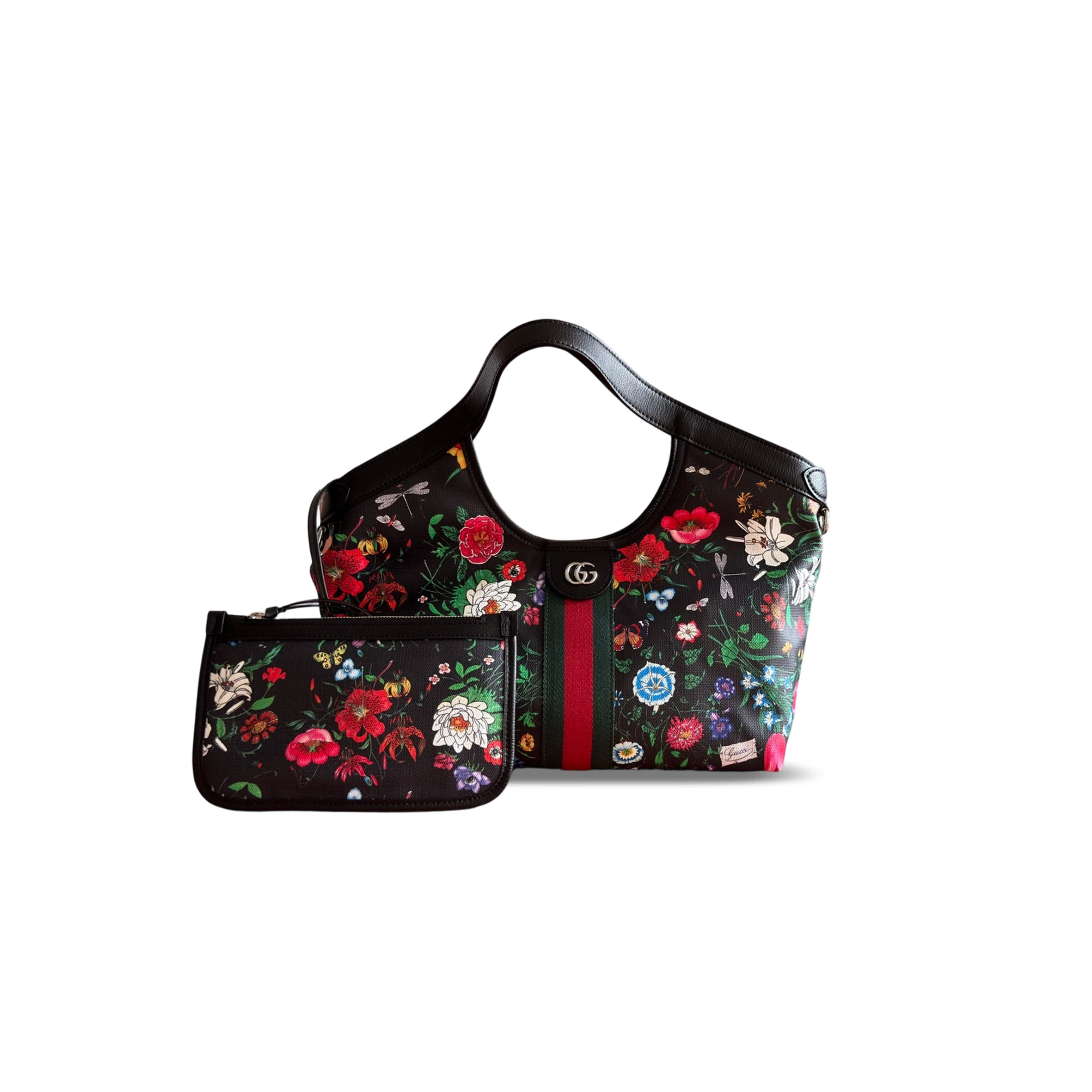 GUCCI GIGLIO FLORA SMALL TOTE BAG (25*20*15cm)1