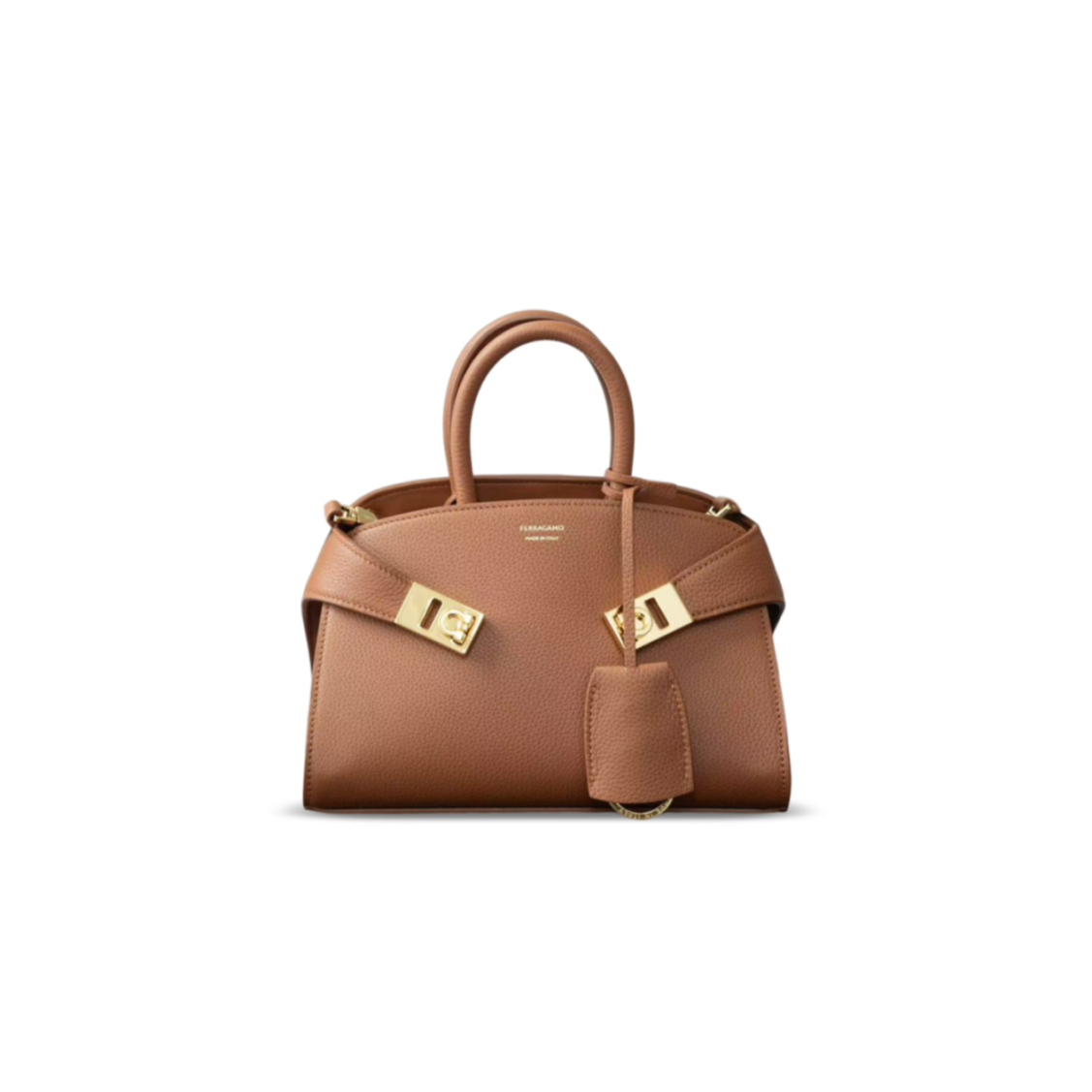 FERRAGAMO HUG BICOLOR HANDBAG (XS) 215975 (22*14*11cm) #3