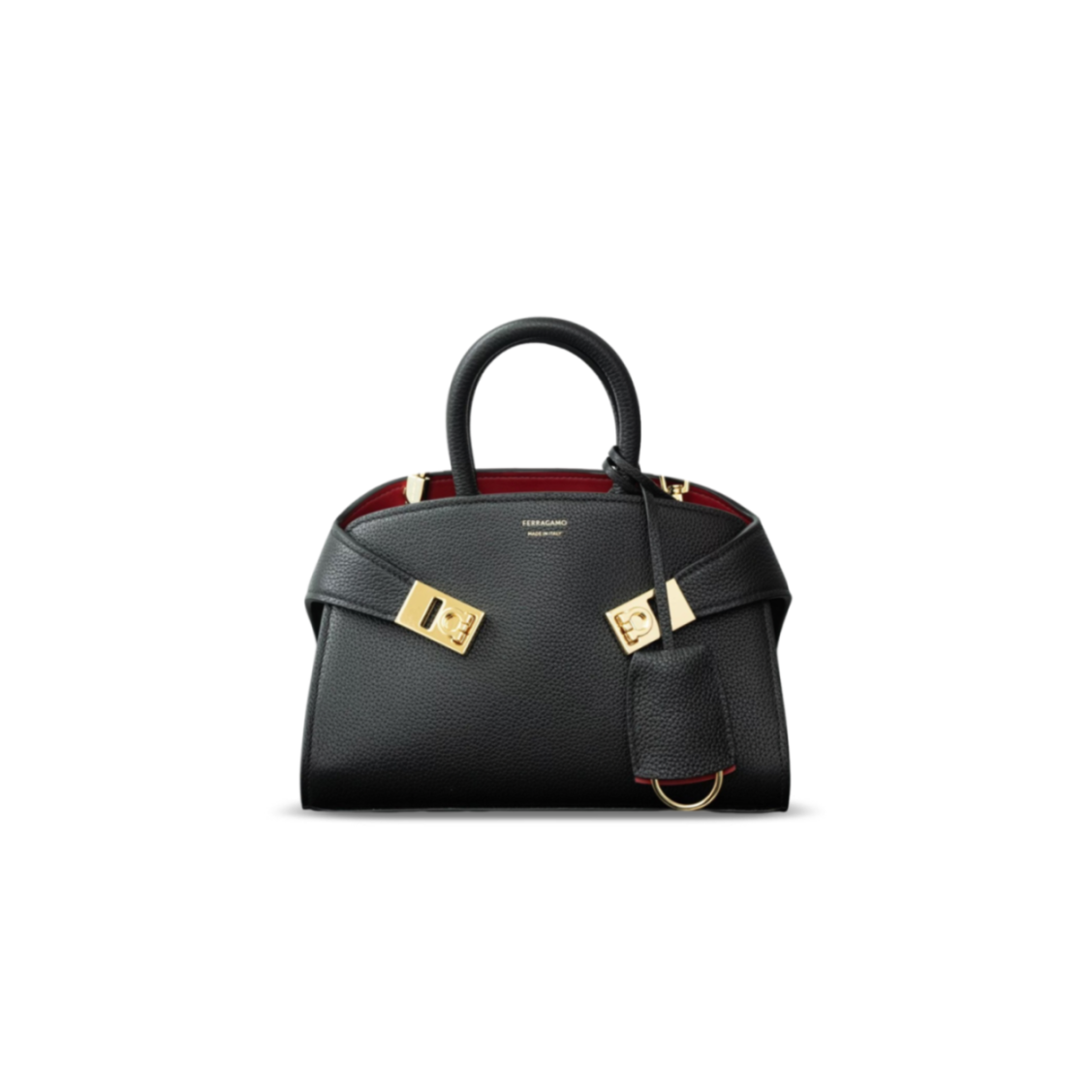 FERRAGAMO HUG BICOLOR HANDBAG (XS) 215975 (22*14*11cm) #4