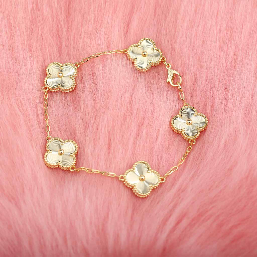 Van Cleef & Arpels VCA Gold Laser Bracelet
