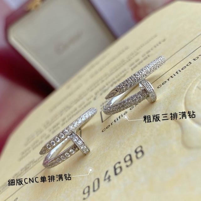Cartier Single row diamond nails - Image 4