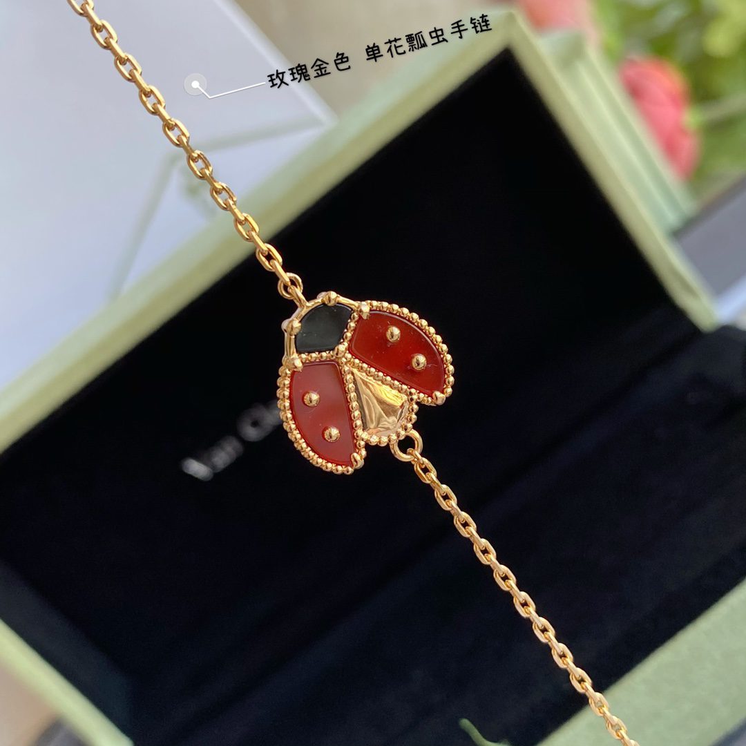 Van Cleef & Arpels Lucky Spring bracelet, open wings ladybug - Image 2
