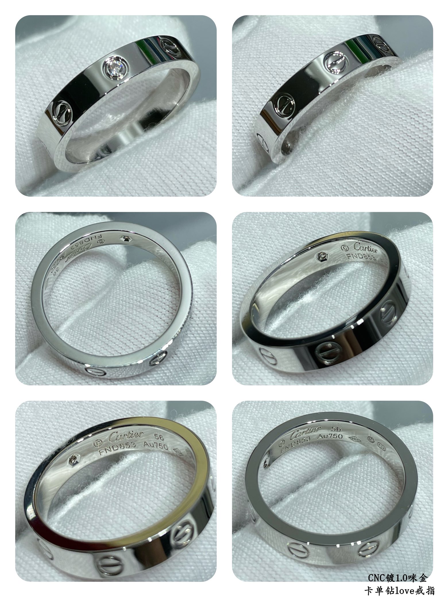 Cartier LOVE ring, small model, 1 diamond - Image 9