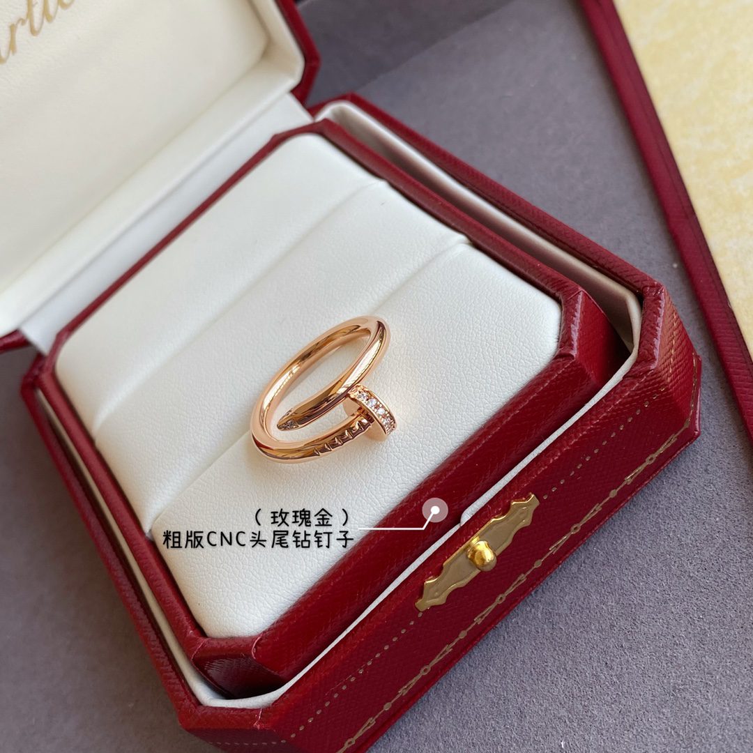 Cartier Juste un Clou ring, classic model, diamonds - Image 7