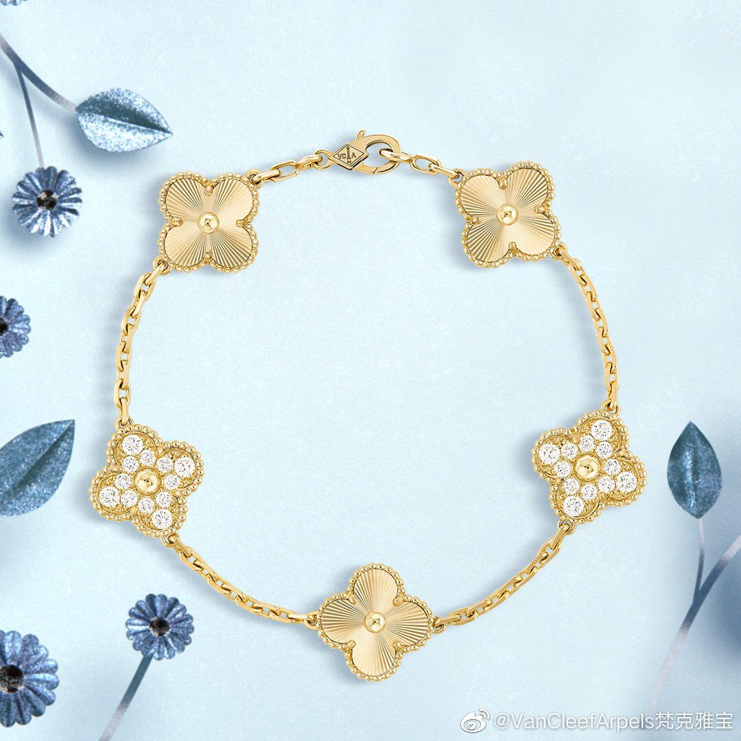 Van Cleef & Arpels Vintage Alhambra bracelet, 5 motifs 3 - Image 2