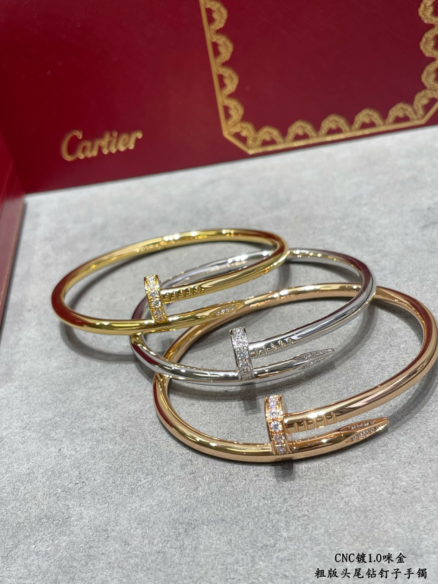 Cartier Juste un Clou bracelet, classic model, diamonds - Image 2