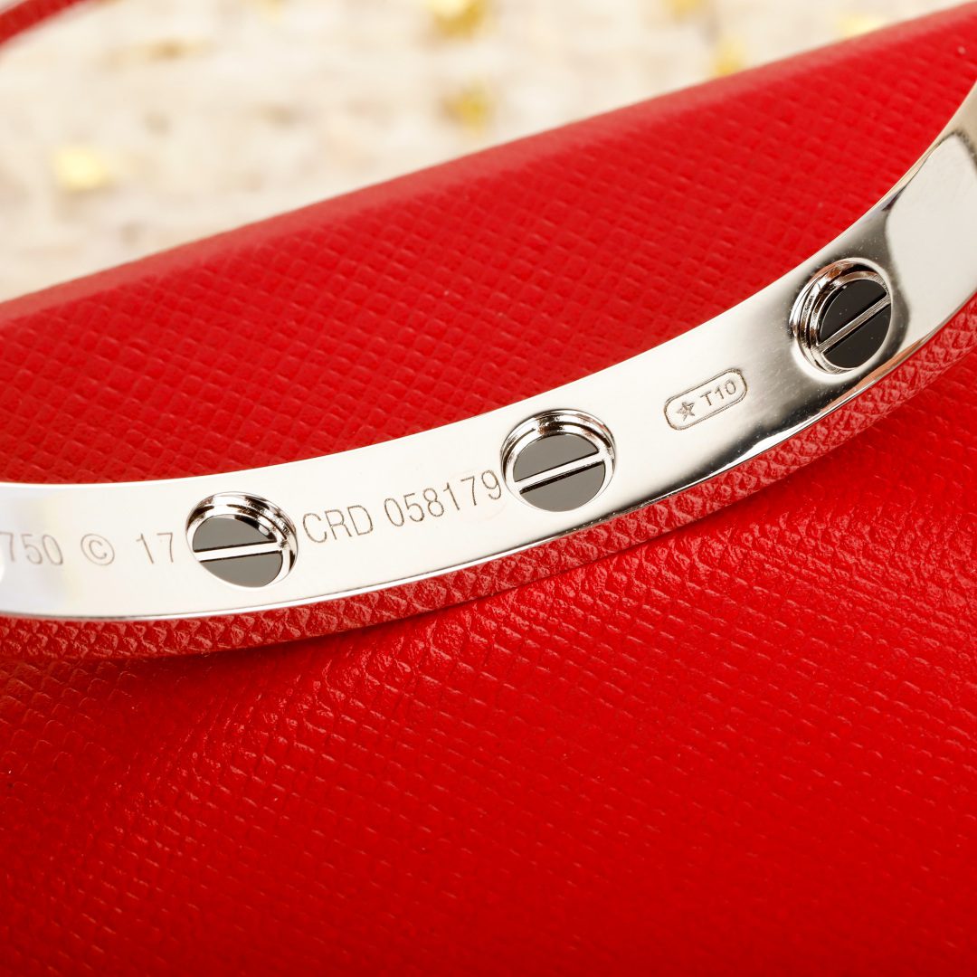 Cartier LOVE bracelet, classic model, paved, ceramic - Image 5