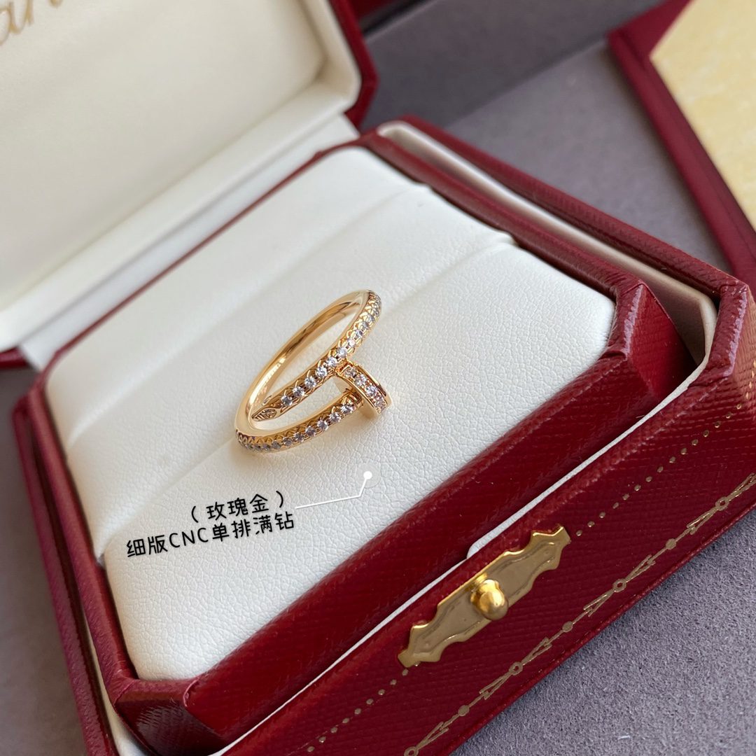 Cartier Juste un Clou ring, small model, half-paved - Image 7