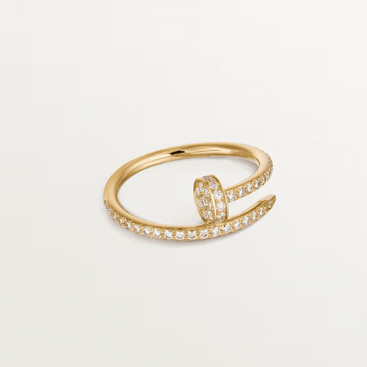 Cartier Juste un Clou ring, small model, half-paved - Image 9