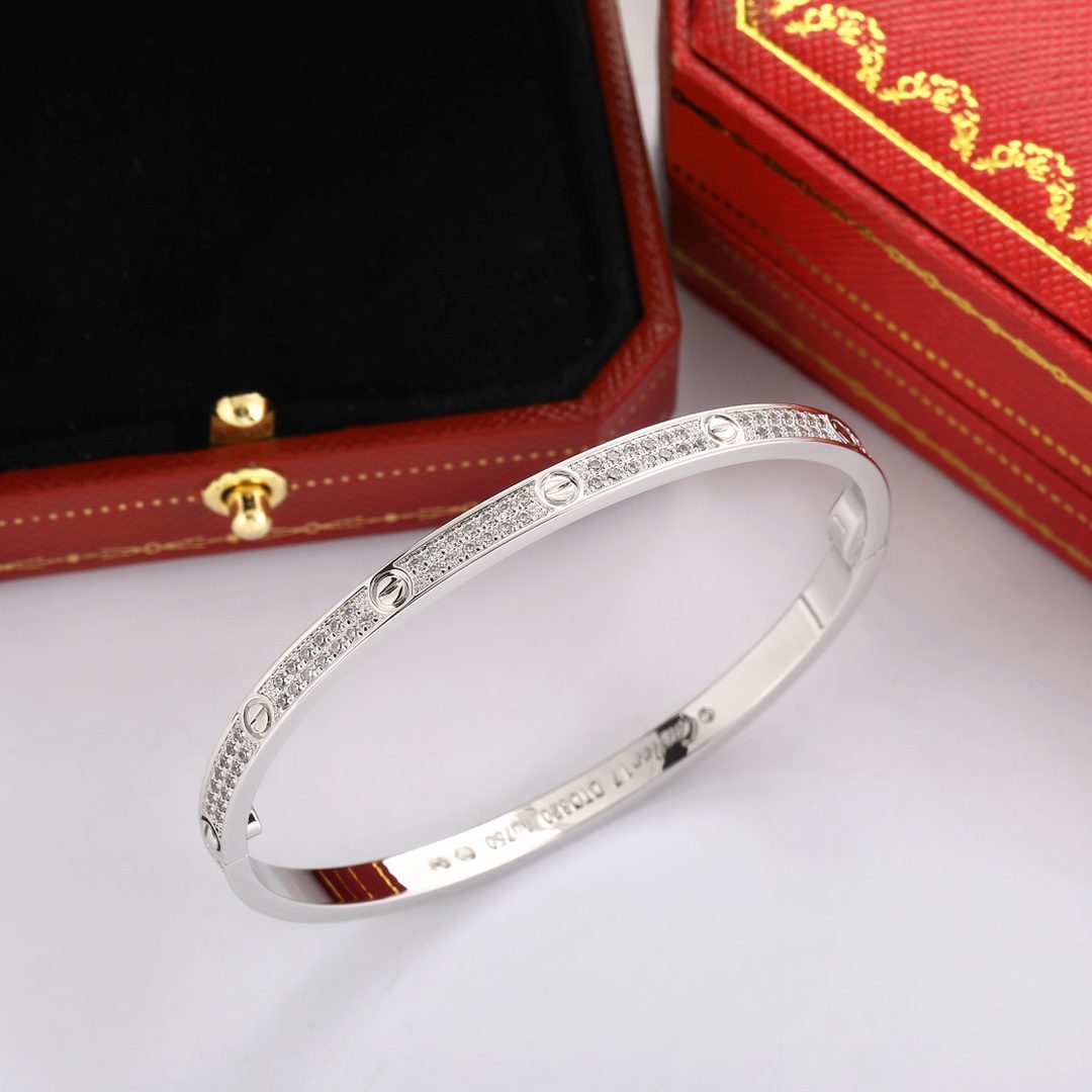 Cartier LOVE bracelet, small model, paved - Image 4