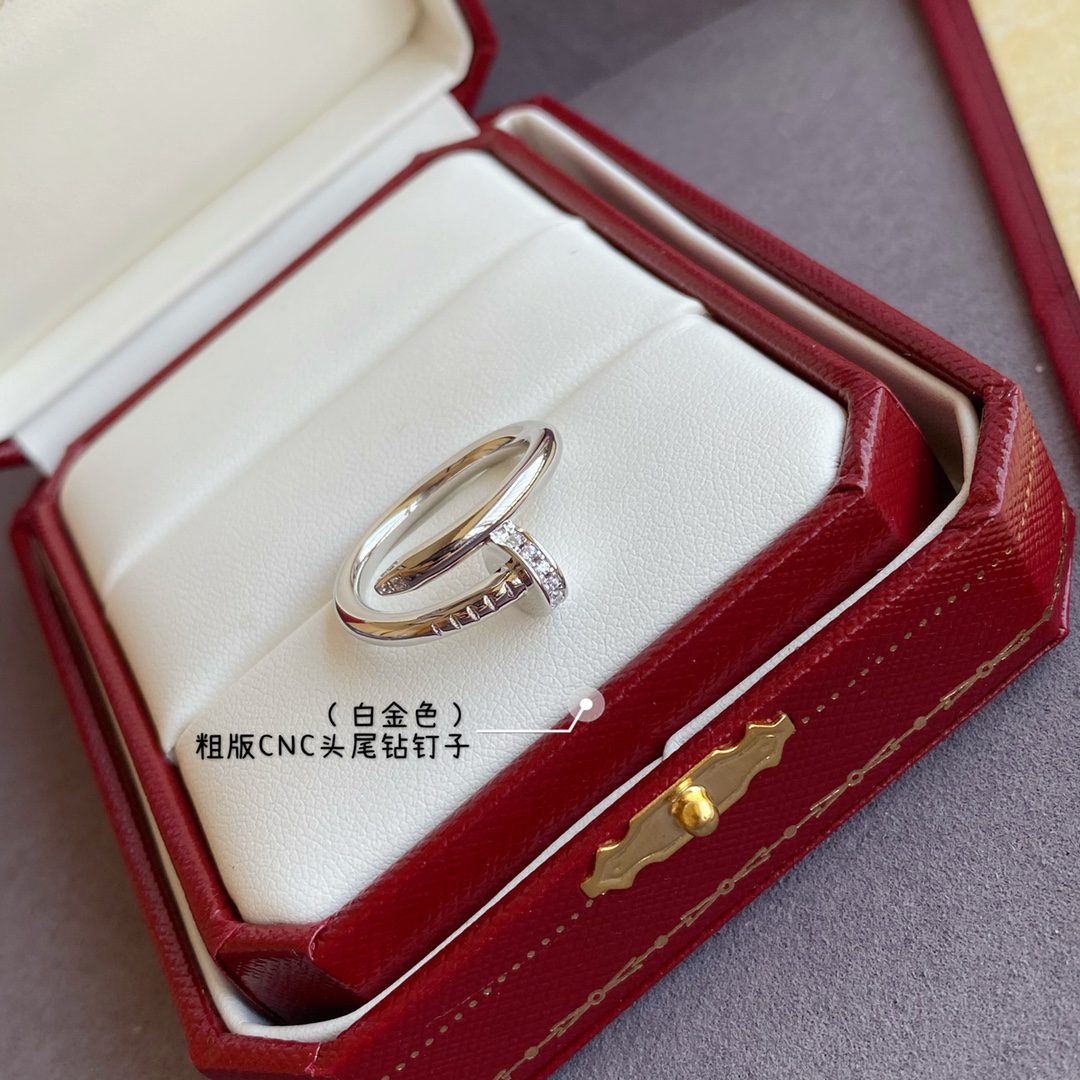 Cartier Juste un Clou ring, classic model, diamonds - Image 8
