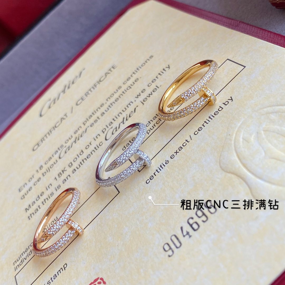 Cartier Juste un Clou ring, classic model, paved - Image 4