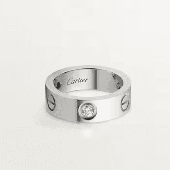 Cartier LOVE ring, classic model, 3 diamonds