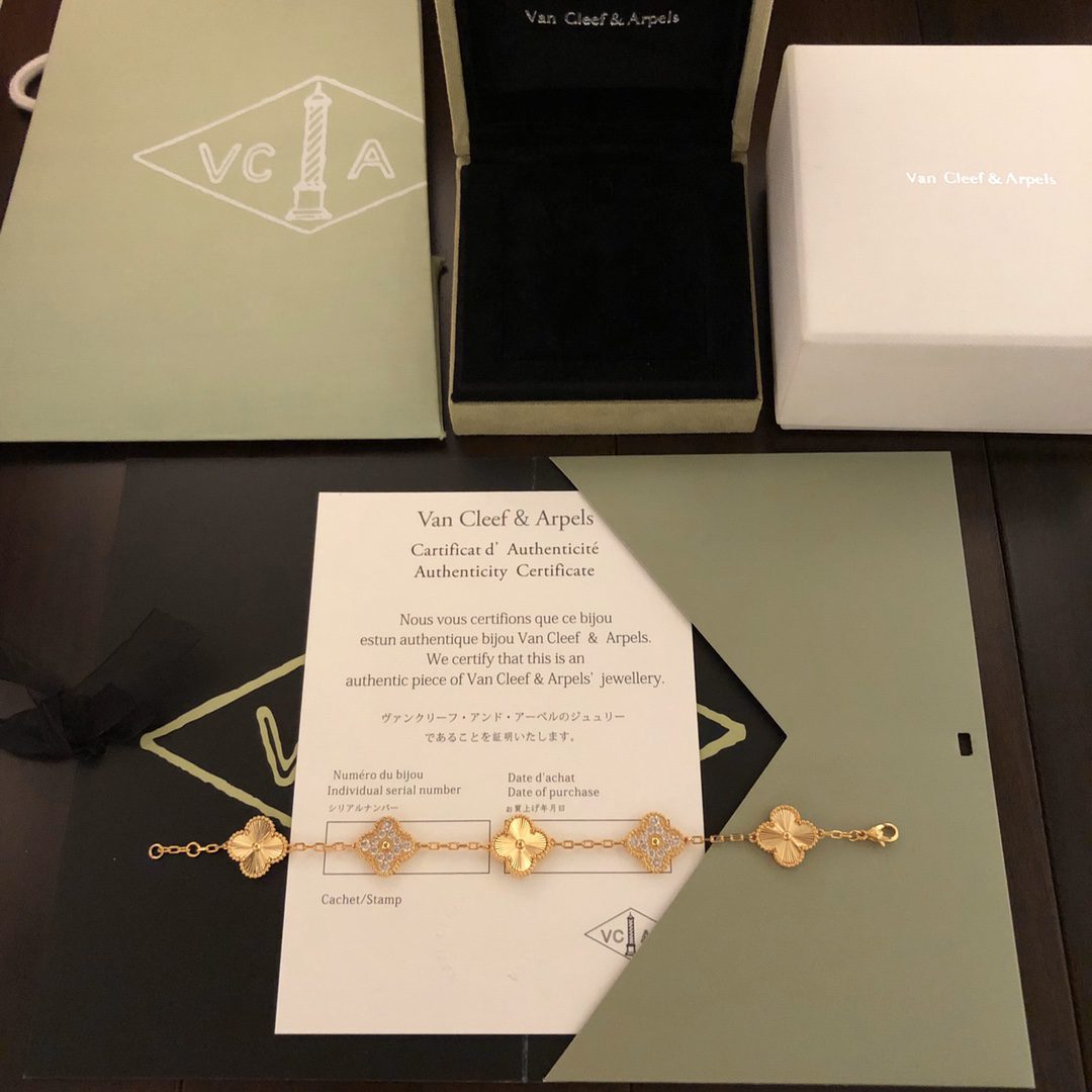 Van Cleef & Arpels Vintage Alhambra bracelet, 5 motifs 3 - Image 4