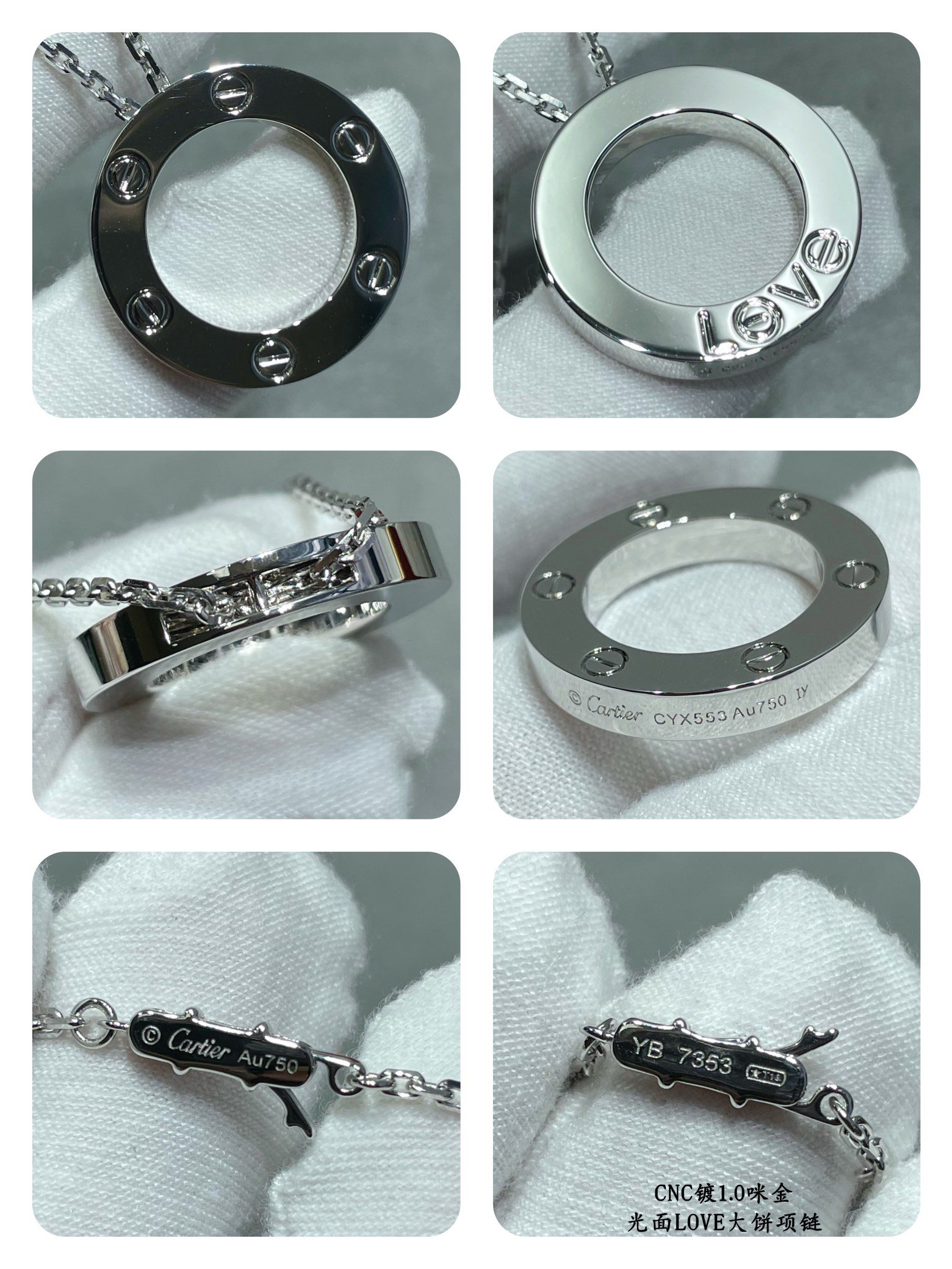 Cartier LOVE necklace, pendant 1 - Image 9