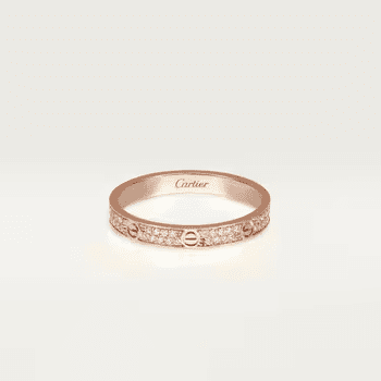 Cartier LOVE ring, mini model, paved