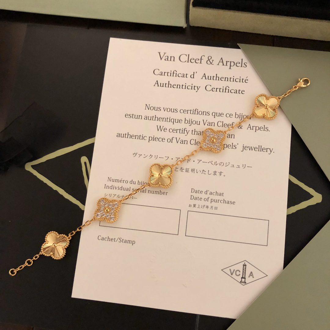 Van Cleef & Arpels Vintage Alhambra bracelet, 5 motifs 3 - Image 6