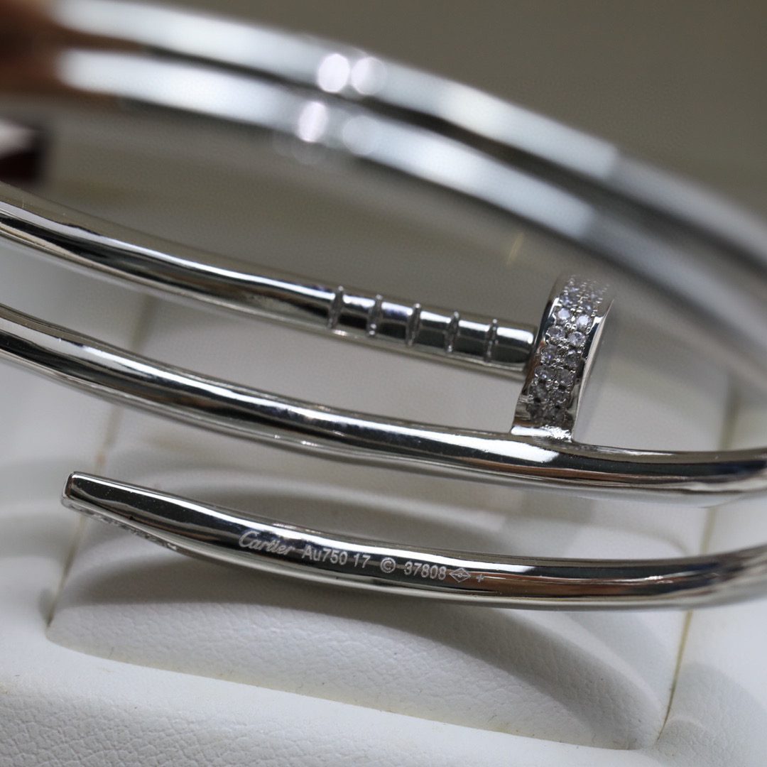 Cartier Juste un Clou bracelet, double, half-paved - Image 6