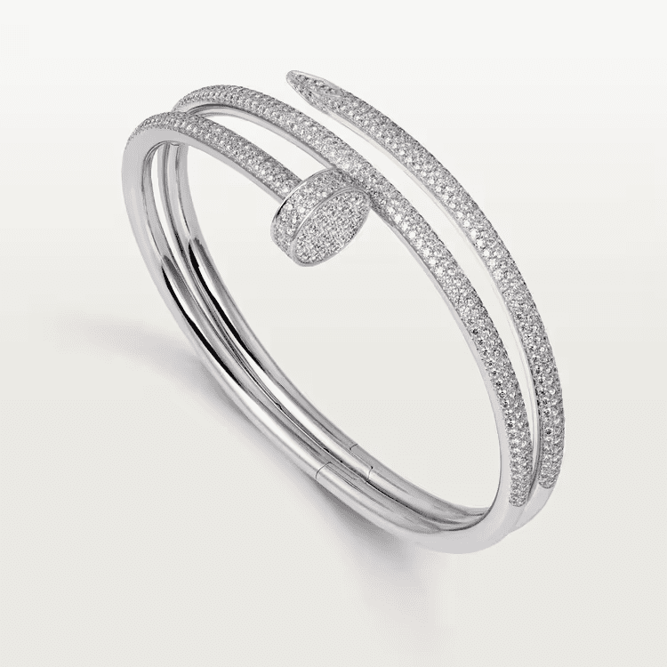 Cartier Juste un Clou bracelet, double, half-paved