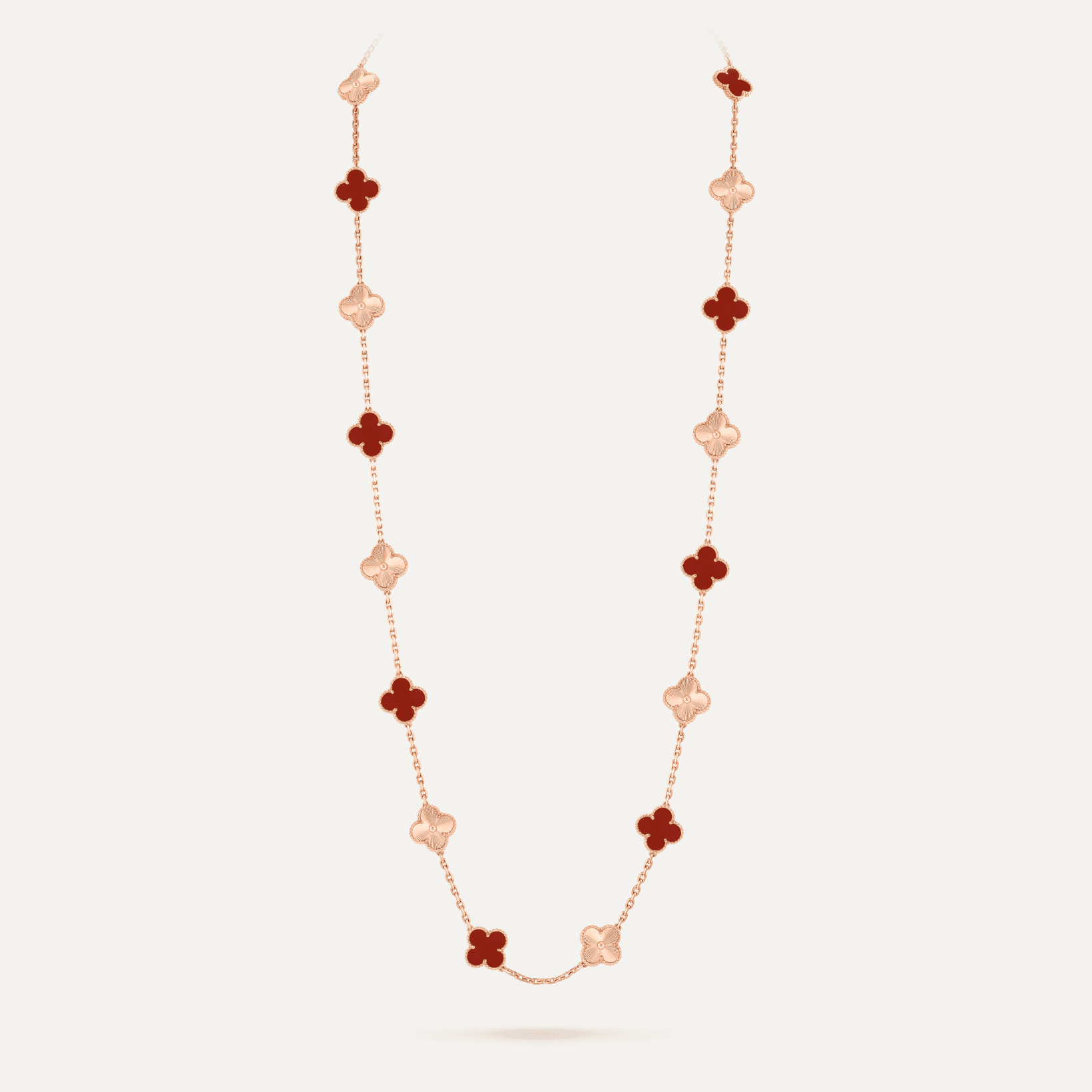 Van Cleef & Arpels Vintage Alhambra long necklace, 20 motifs 10