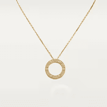 Cartier LOVE necklace, pendant, paved 1