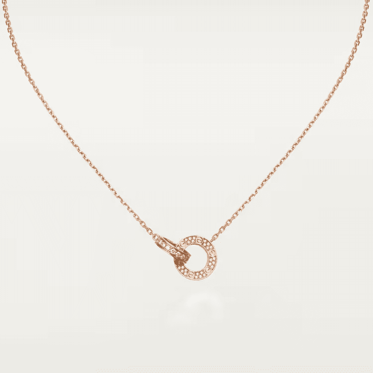 Cartier LOVE necklace, pendant, paved 2 - Image 10
