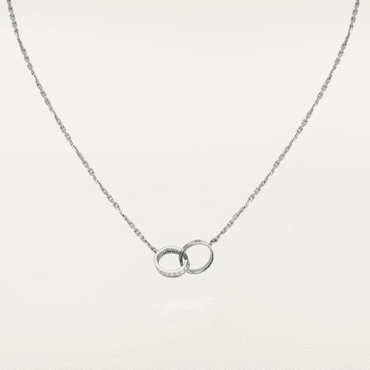 Cartier LOVE necklace, pendant, half-paved - Image 9