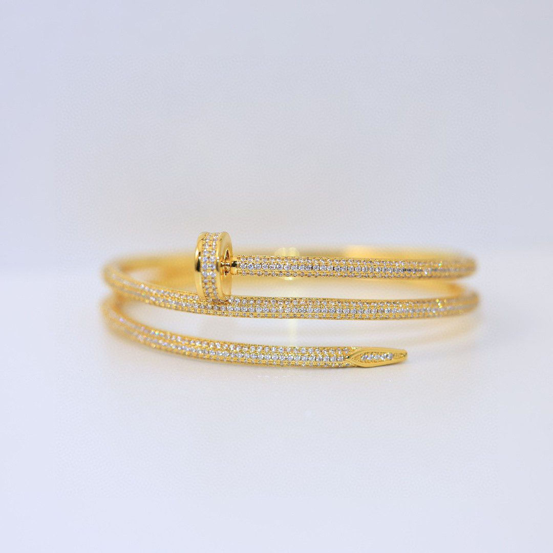 Cartier Juste un Clou bracelet, double, half-paved - Image 7
