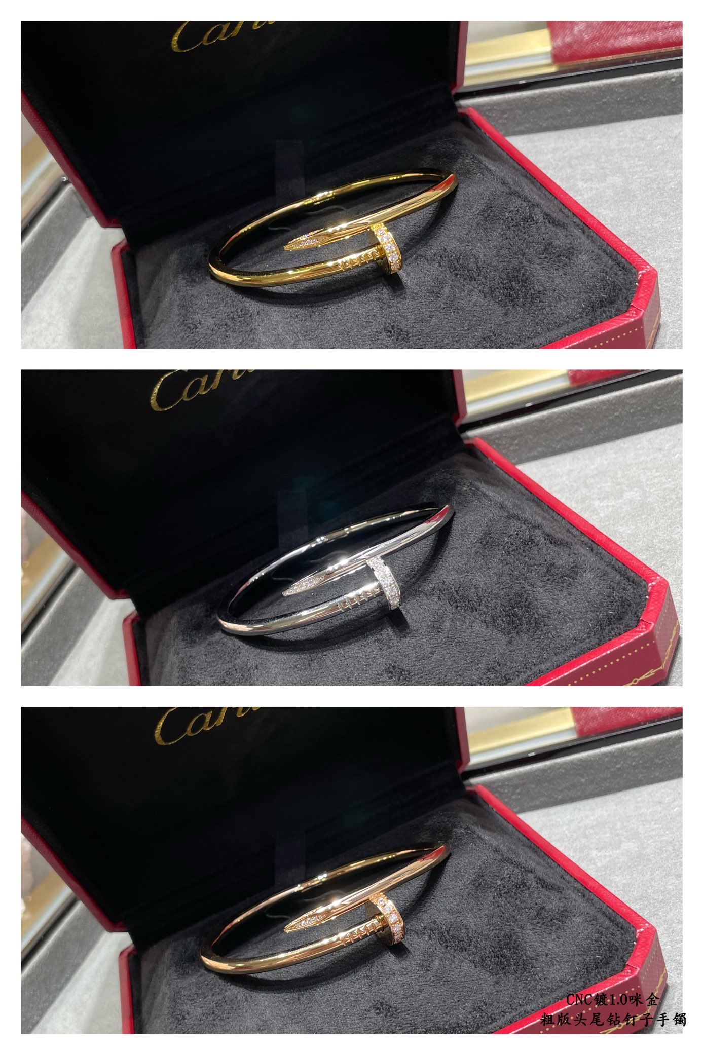 Cartier Juste un Clou bracelet, classic model, diamonds - Image 9