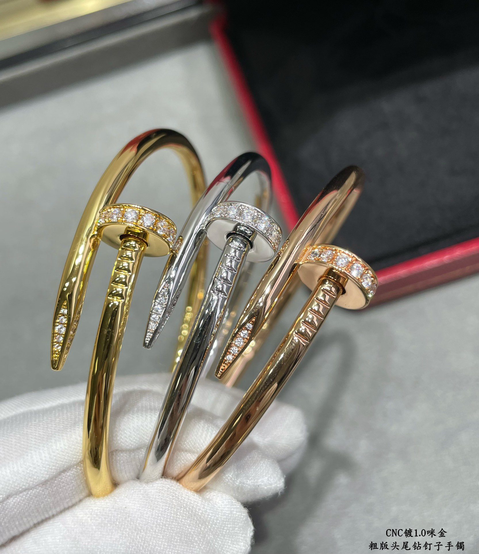 Cartier Juste un Clou bracelet, classic model, diamonds - Image 7