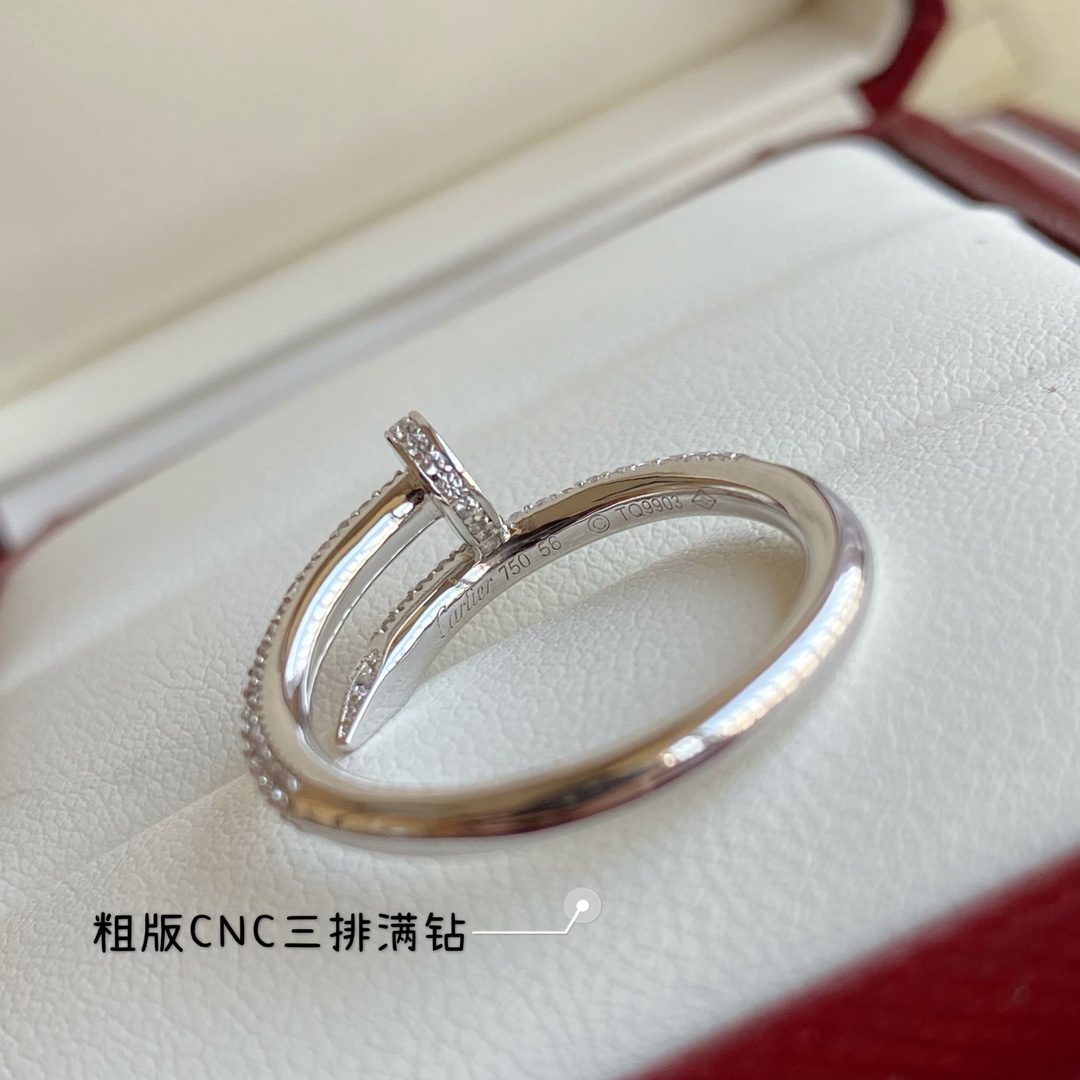 Cartier Juste un Clou ring, classic model, paved - Image 5
