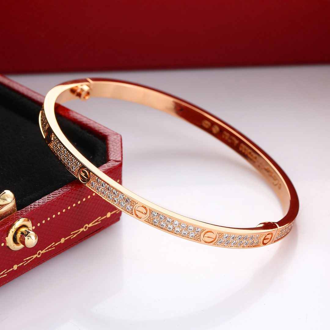 Cartier LOVE bracelet, small model, paved - Image 6