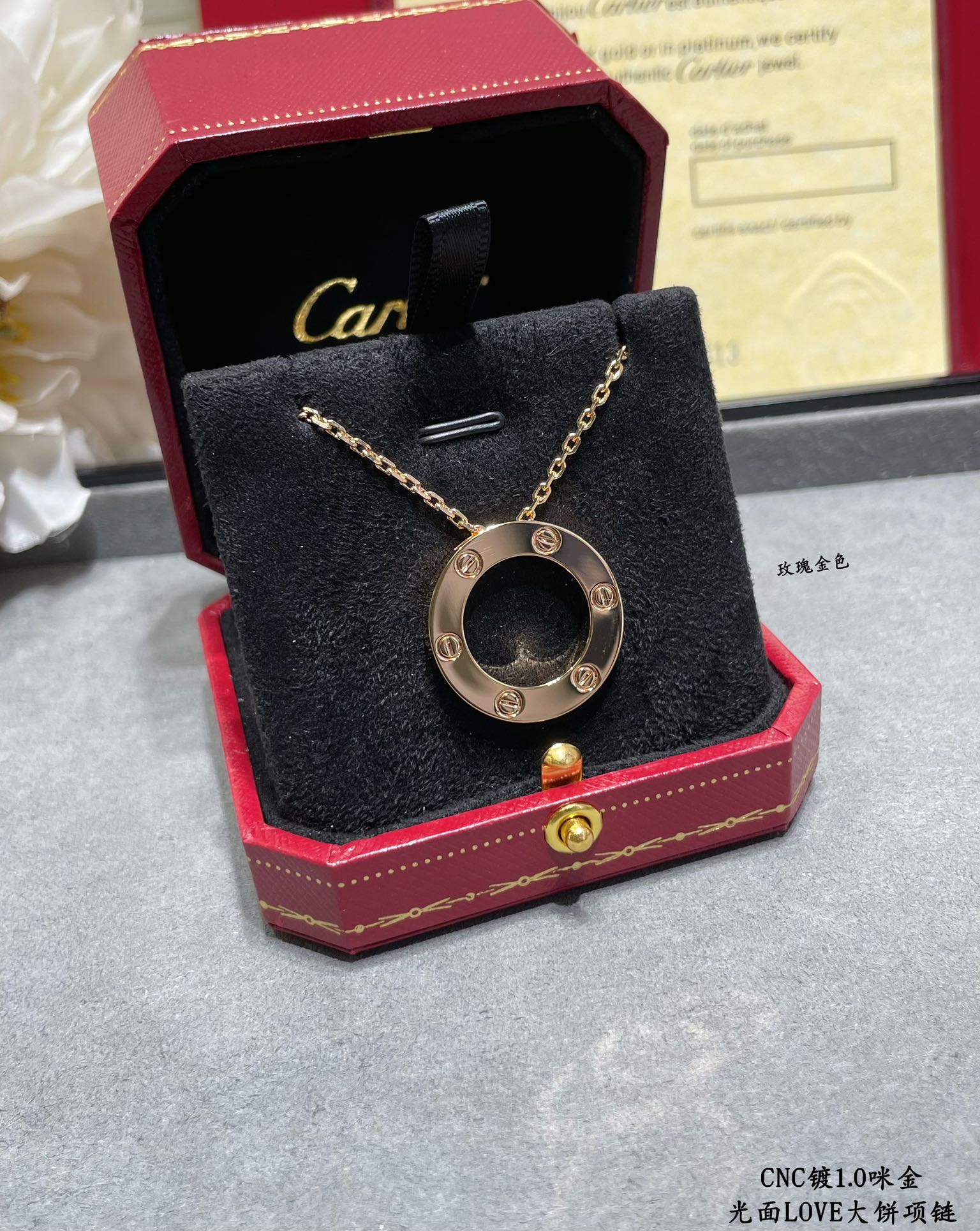 Cartier LOVE necklace, pendant 1 - Image 3