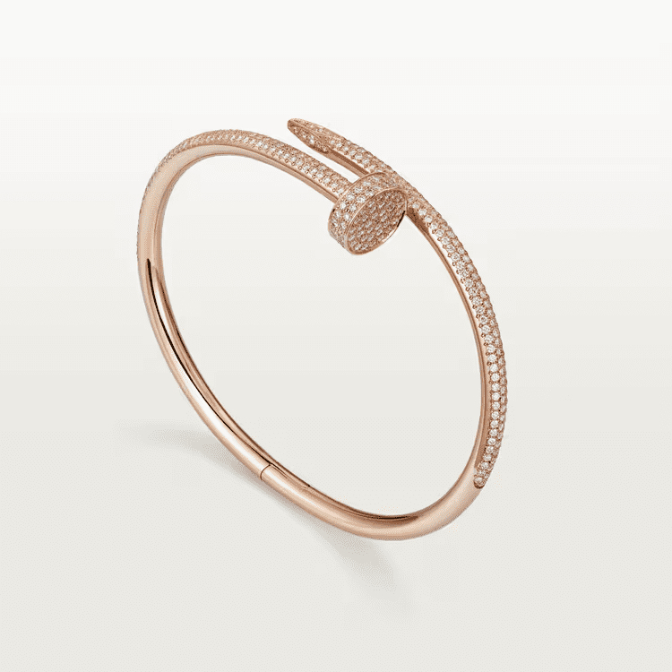 Cartier Juste un Clou bracelet, classic model, half-paved