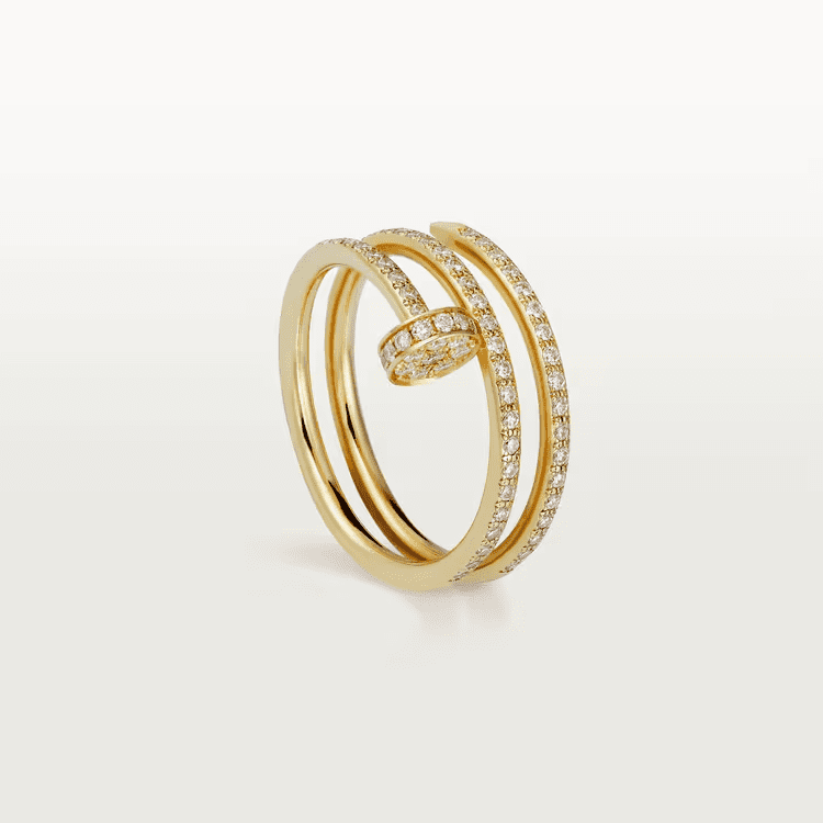 Cartier Juste un Clou ring, double, half-paved - Image 7