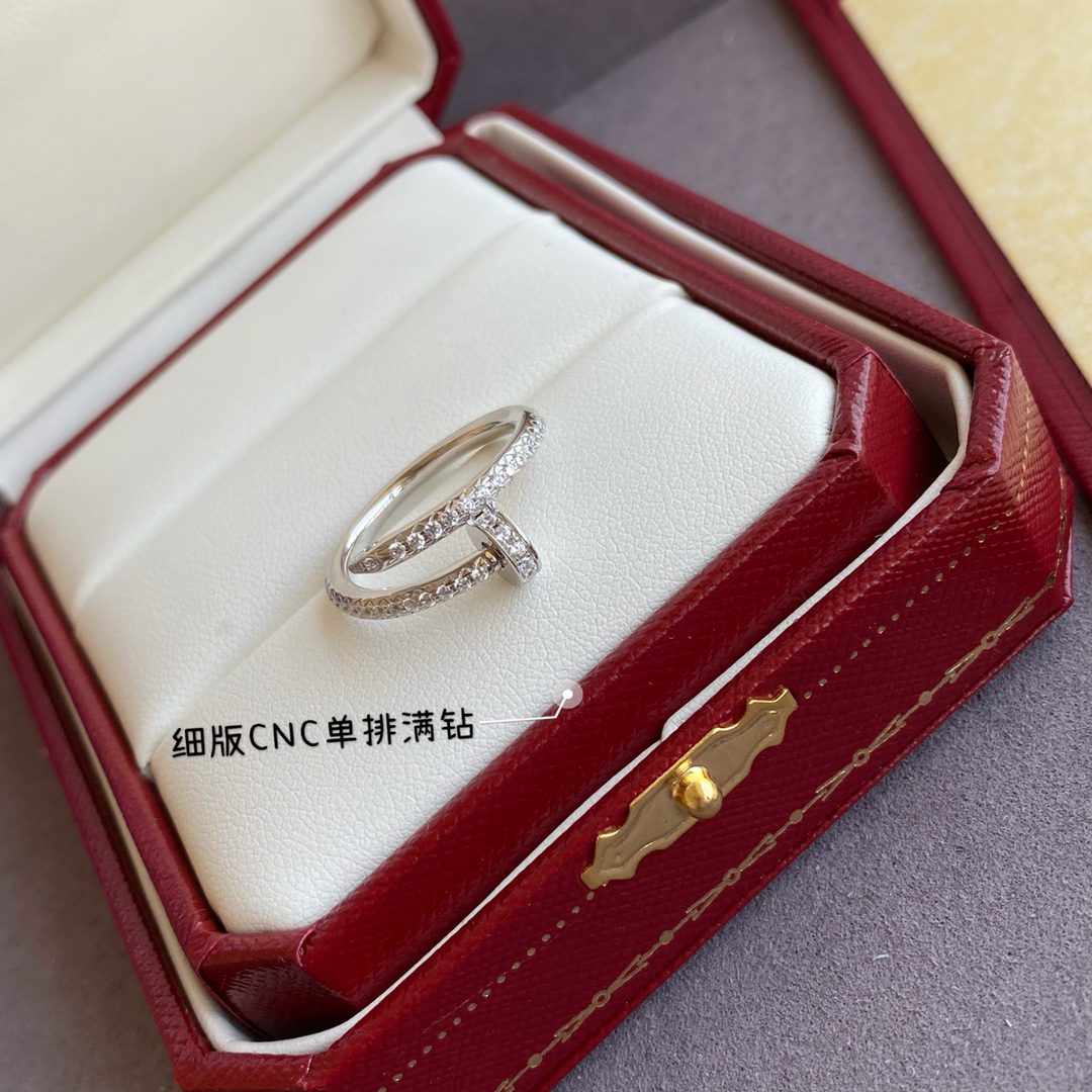 Cartier Juste un Clou ring, small model, half-paved - Image 5