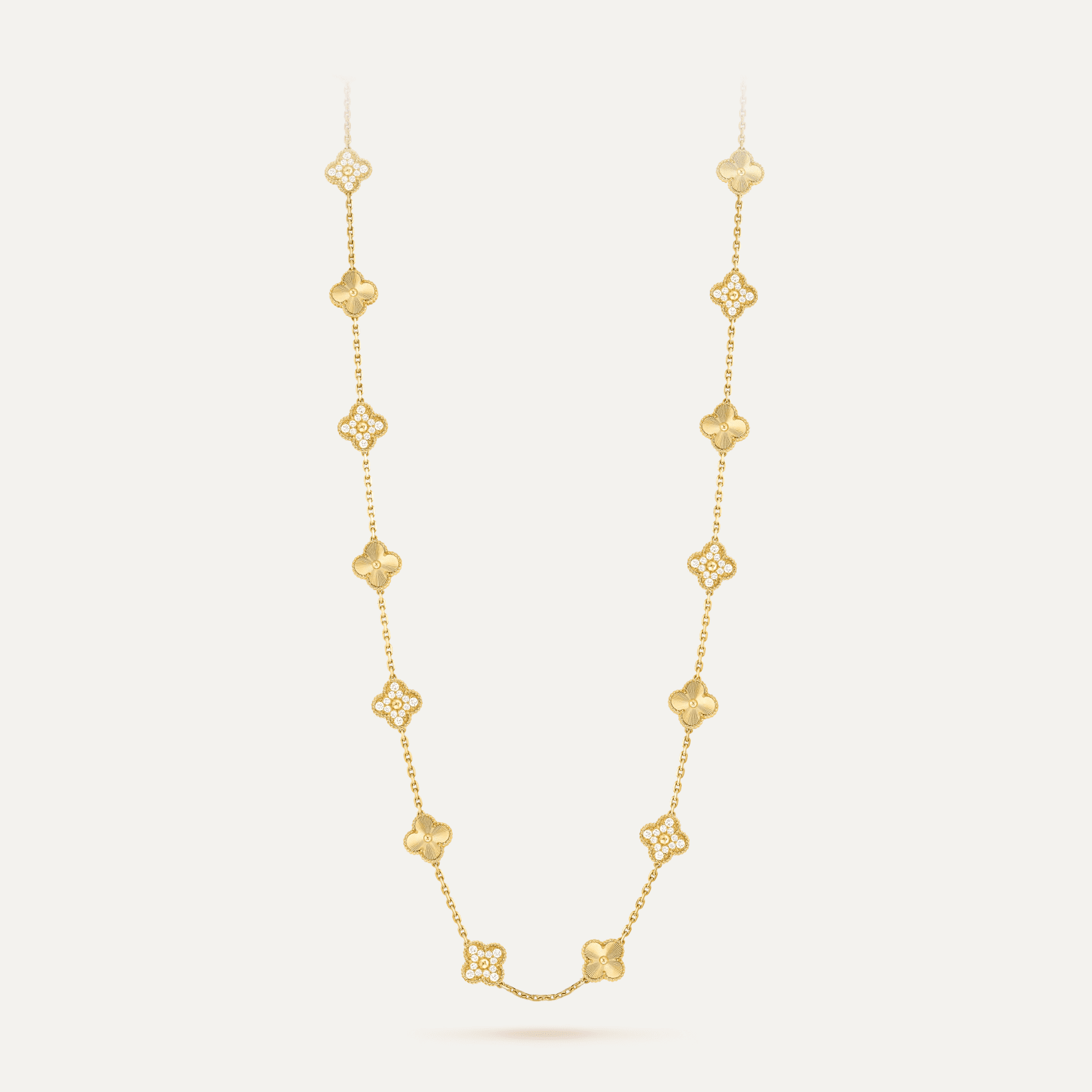 Van Cleef & Arpels Vintage Alhambra long necklace, 20 motifs 2