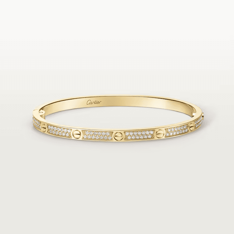 Cartier LOVE bracelet, small model, paved - Image 9