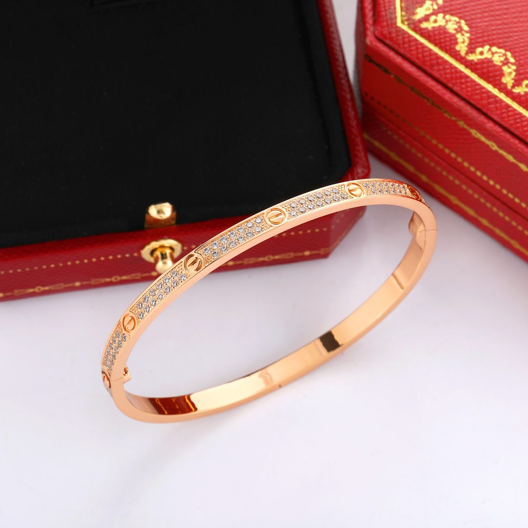 Cartier LOVE bracelet, small model, paved - Image 5