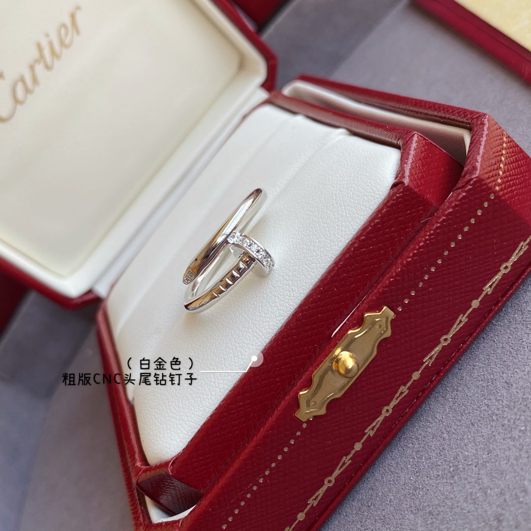 Cartier Juste un Clou ring, classic model, diamonds - Image 2