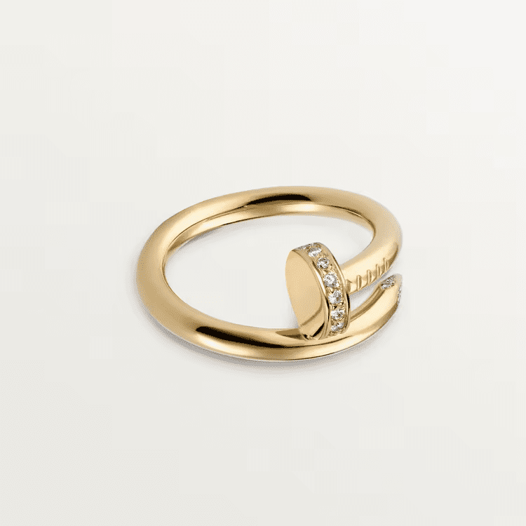 Cartier Juste un Clou ring, classic model, diamonds