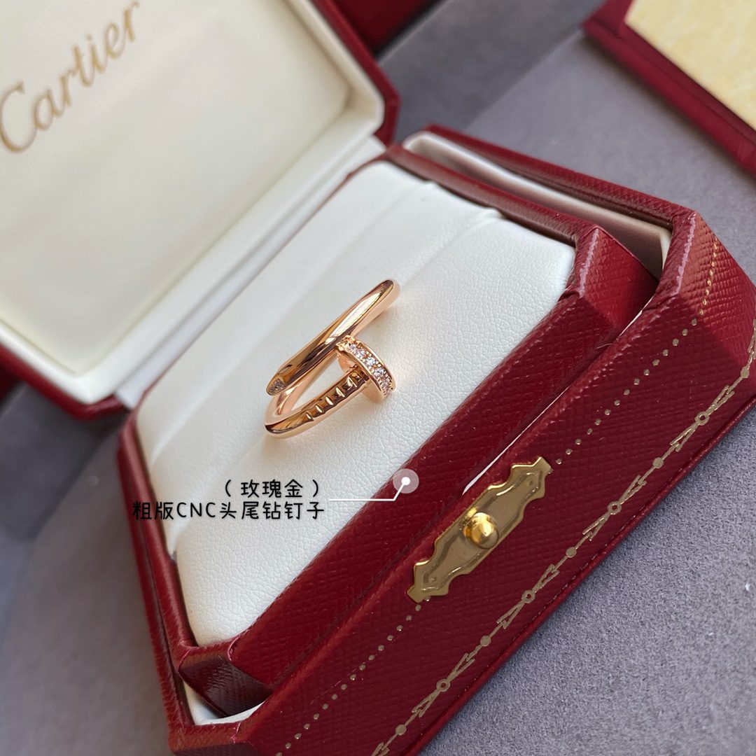 Cartier Juste un Clou ring, classic model, diamonds - Image 4