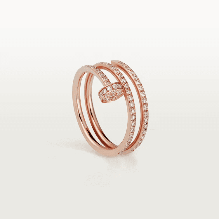 Cartier Juste un Clou ring, double, half-paved - Image 8
