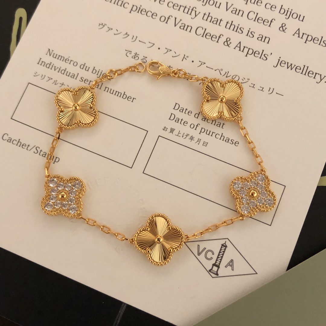 Van Cleef & Arpels Vintage Alhambra bracelet, 5 motifs 3 - Image 5