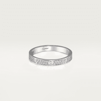 Cartier LOVE ring, mini model, paved - Image 10